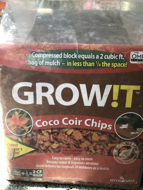 DỪA NHẬP KHẨU GROW!T - COCO COIR CHIPS CỤC KHOẢN 4.5kg