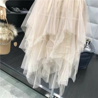 Chân váy lưới nhọn pastel