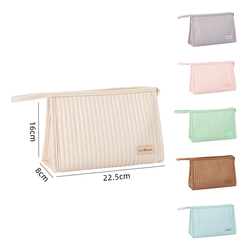 Túi Đựng Mỹ Phẩm Da Pu Dạng Xịt Tiện Dụng Khi Đi Du Lịch Dành Cho Nữ Ốp