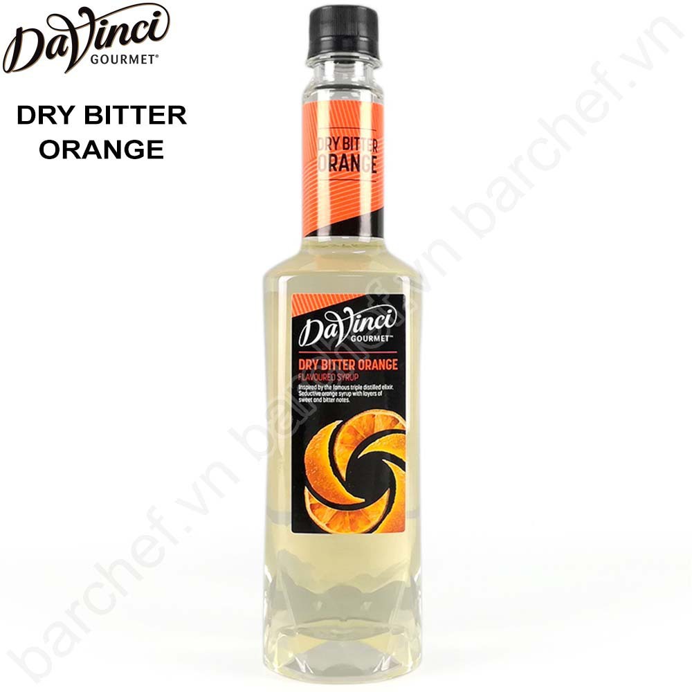 Siro hương Vỏ Cam Đắng/ Syrup Davinci Dry Bitter Orange 750ml- CLOUDMART