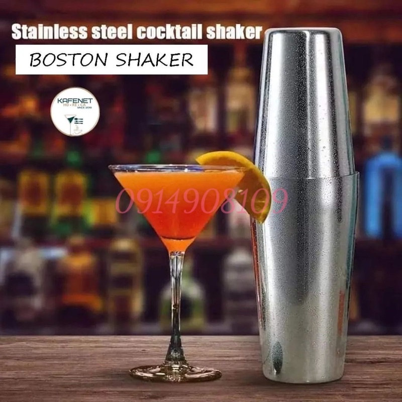 Bình lắc shaker 2 mảnh Boston 750ml - 550ml