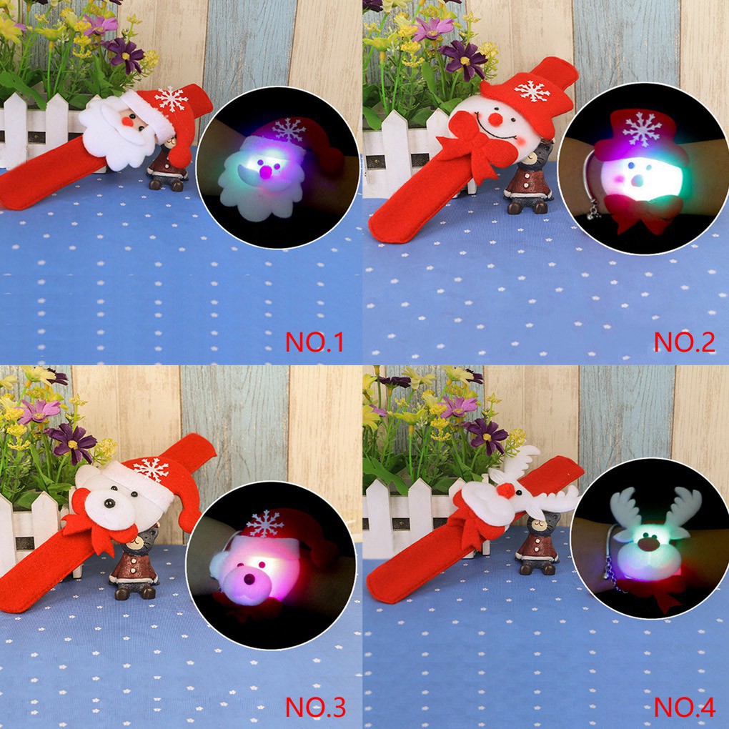 Vòng đeo tay có đèn LED phong cách Giáng Sinh cho trẻ em