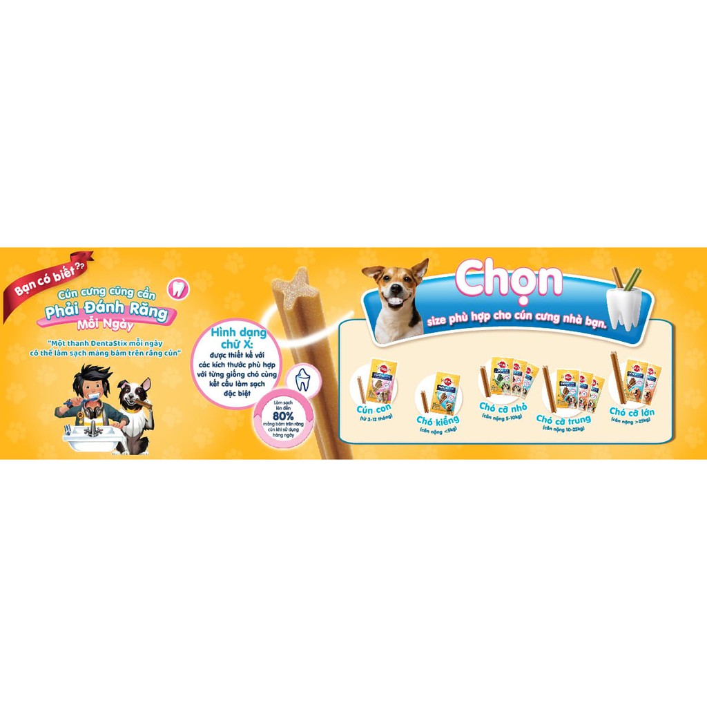 Xương Gặm Chăm Sóc Răng Cho Chó Pedigree Dentastix Snack Treat