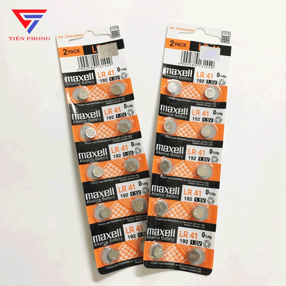 1 Viên Pin Maxell AG3 LR41 192 1.5V Hàng Chính Hãng