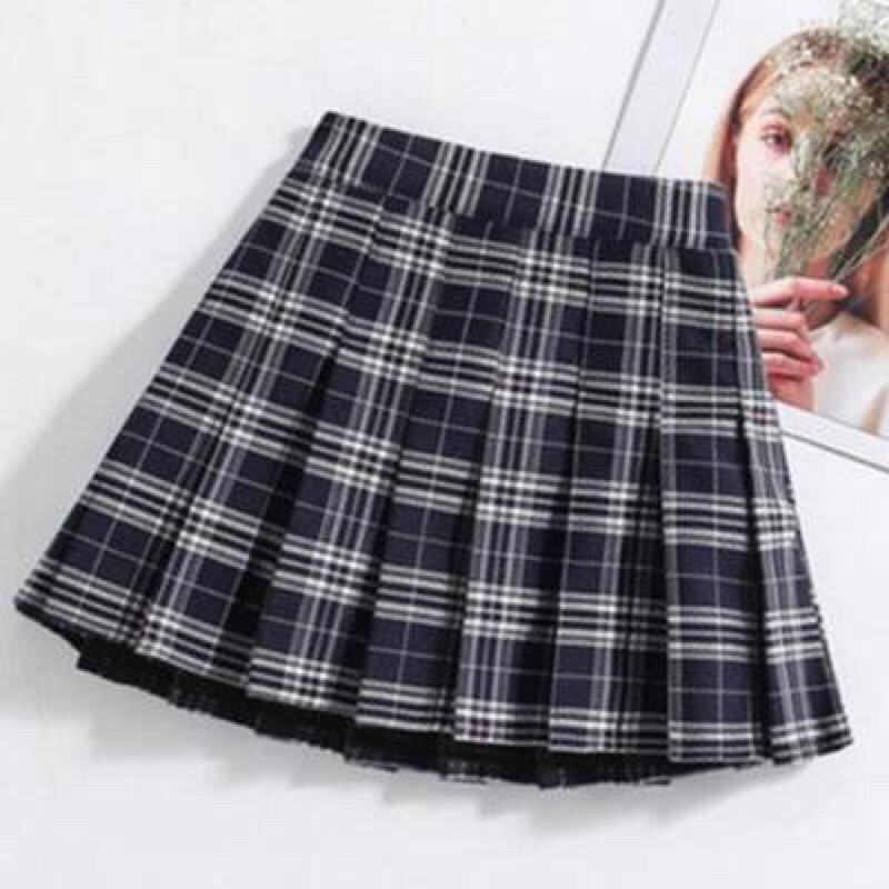 (MẪU MỚI ) CHÂN VÁY XẾP LY TENNIS KẺ