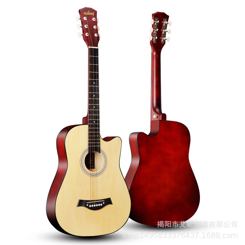 Đàn Guitar Gỗ Tự Nhiên Khuyết Woim Có Ty Chỉnh Cần