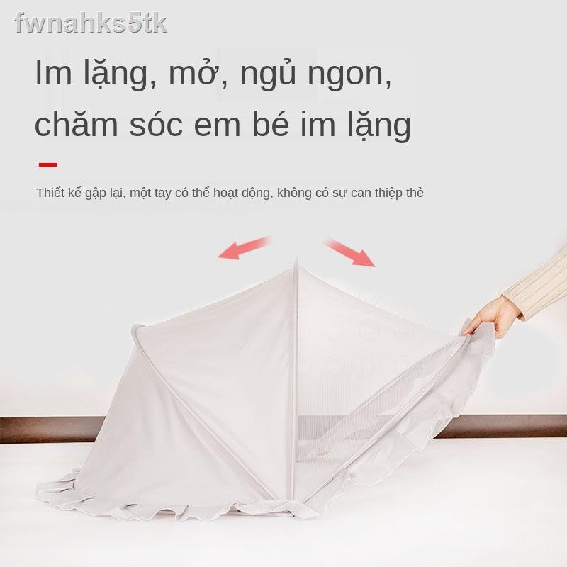 ✢❀﹍Nôi chống muỗi cho bé Có thể gập lại Cũi trẻ em im lặng Universal Kid Mosquito Net Nắp chống muỗi cho trẻ em Yurt