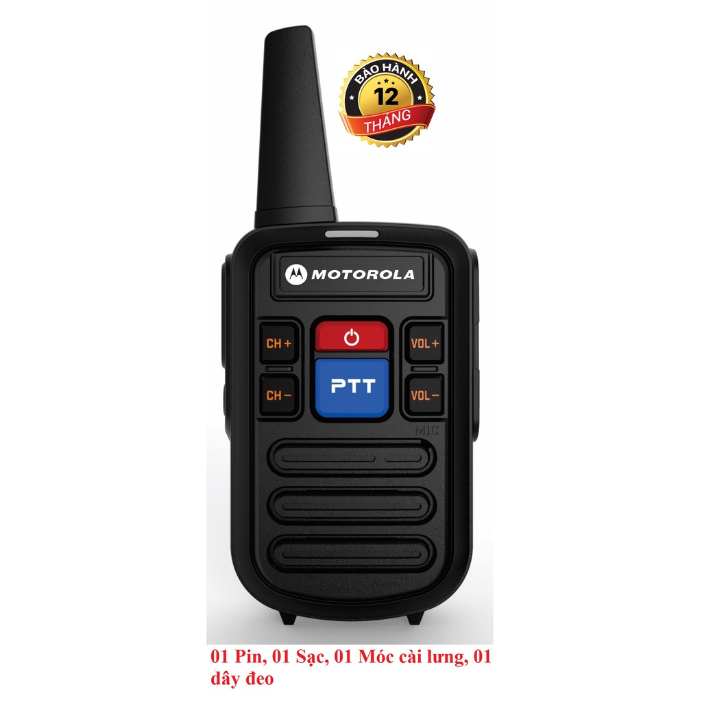 Bộ 2 Bộ đàm siêu nhỏ Mini chất lượng khủng Motorola GP800 (2 Phím bấm PTT)