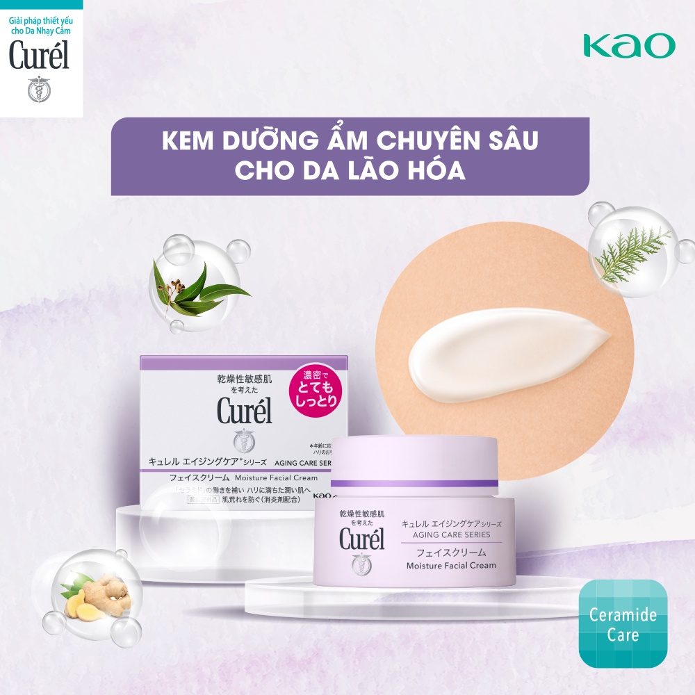 Ngăn Lão Hóa - Curél Kem Dưỡng Ẩm Chuyên Sâu Cho Da Lão Hóa 40g