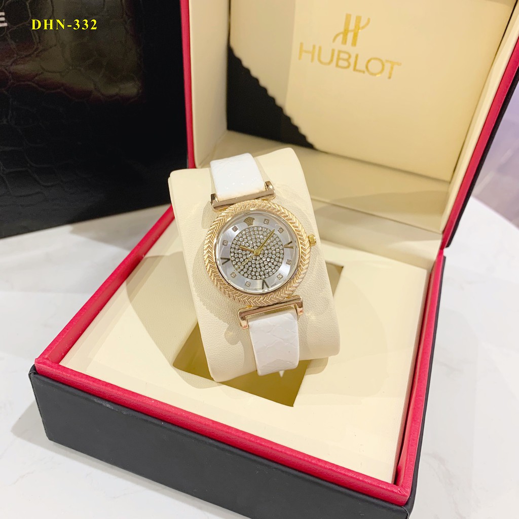 Đồng hồ nữ Versace mặt tròn dây da cao cấp tặng hộp DHN332 vân_anh_shop | BigBuy360 - bigbuy360.vn