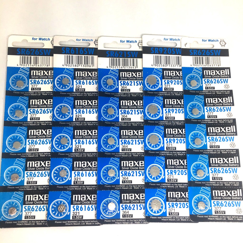 5 viên Maxell SR626 / SR621 / SR920 / SR616 thay pin đồng hồ đeo tay