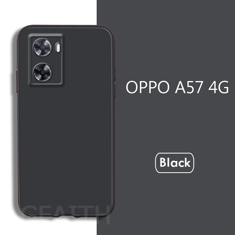 Ốp Điện Thoại TPU Silicone Dẻo Màu Trơn Thời Trang Mới Cho Oppo A57 4G 2022 Oppo A57 OPPOA57