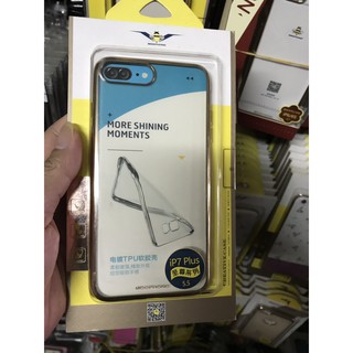 Ốp silicon IPhone 7 8 plus viền màu Meephong