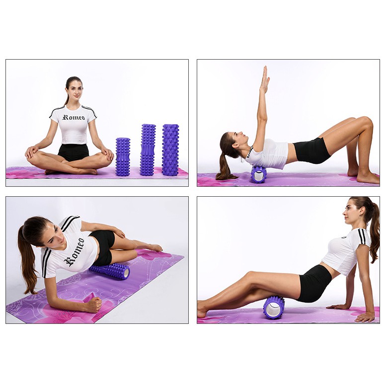 Foam Roller Con Lăn Massage, Dãn Cơ Tập Gym,Yoga TẶNG 1 TÚI LƯỚI