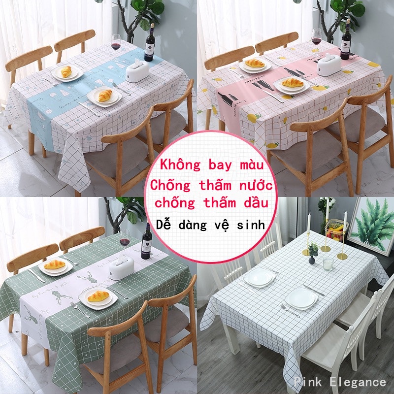 khăn trải bàn, khăn trải bàn Vintage tinh tế, sang trọng, không thấm nước, dễ lau sạch - Gia dụng Homewares