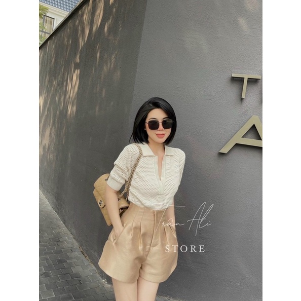 ANU944 - ÁO LEN LƯỚI MTG QC CỔ V