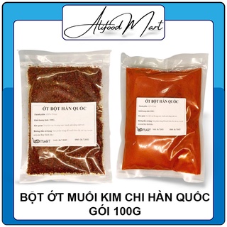Bột ớt Cánh vẩy và Mịn muối kim chi Hàn quốc gói 100g