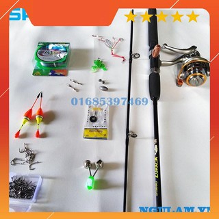 Bộ cần câu shimano 2 khúc 2m7 ,máy yumoshi lc 7000 kèm trọn bộ phụ kiện (rẻ vô địch) Giá Xưởng