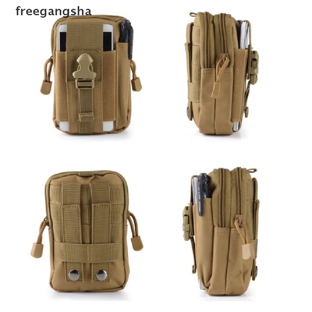 [FREG] Tactical Molle Pouch Belt Waist Pack Bag Small Pocket Military Waist Pack FDH