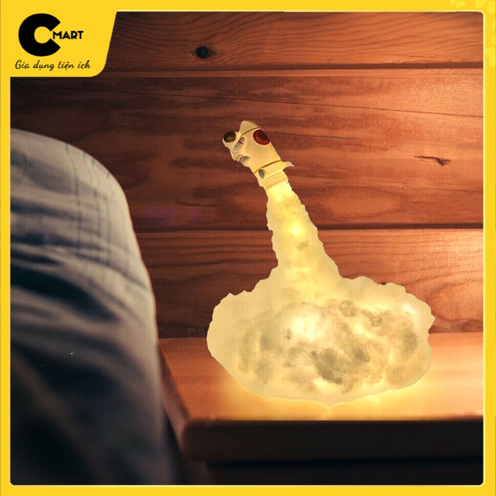 [SẴN] Đèn Ngủ Để Bàn Tên Lửa Hình Phi Hành Gia Màu Sắc Độc Đáo Trang Trí DIY [CMART_GIA DỤNG TIỆN ÍCH]
