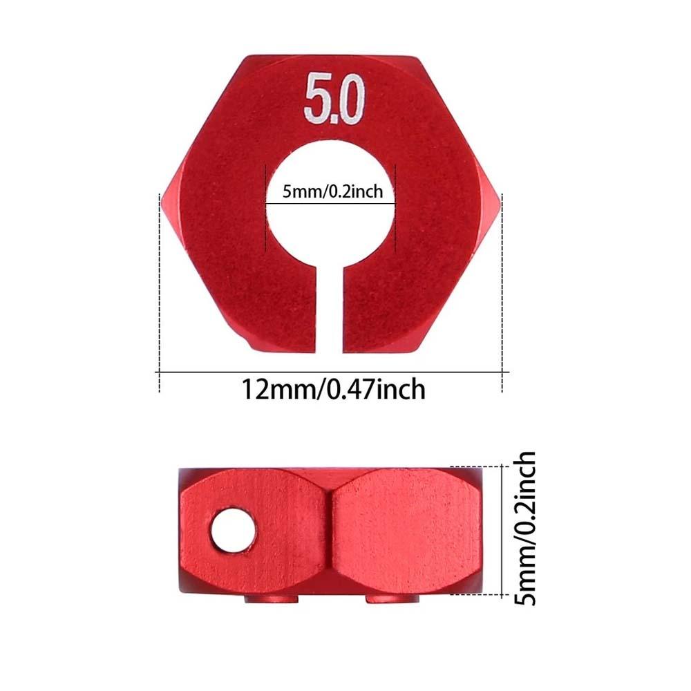 Bộ 4 Ốc Lục Giác Nối Bánh Xe 5 6 712mm Cho HSP Sakura