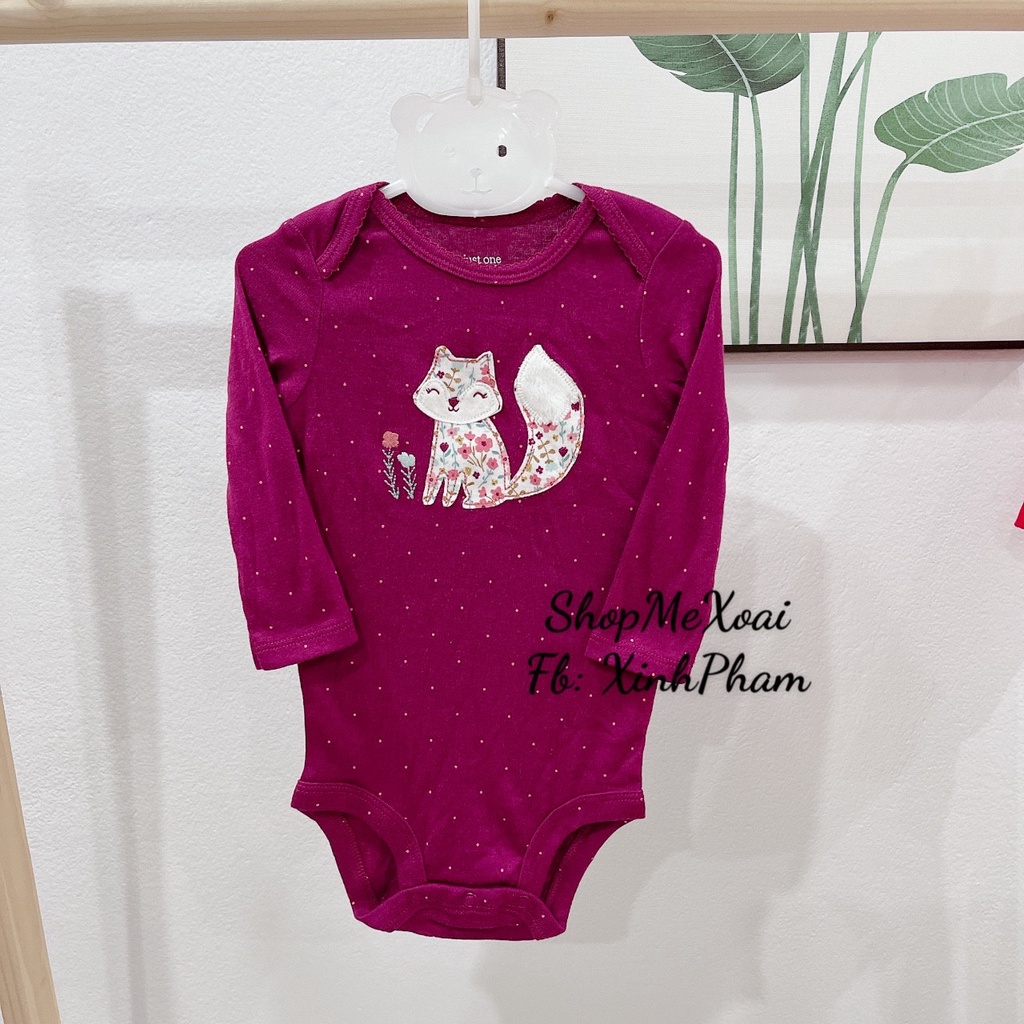 [Chọn mẫu 2][ Size 3M] BODYSUIT, BODYCHIP DÀI TAY XUẤT DƯ CHO BÉ TỪ 3-5,3KG