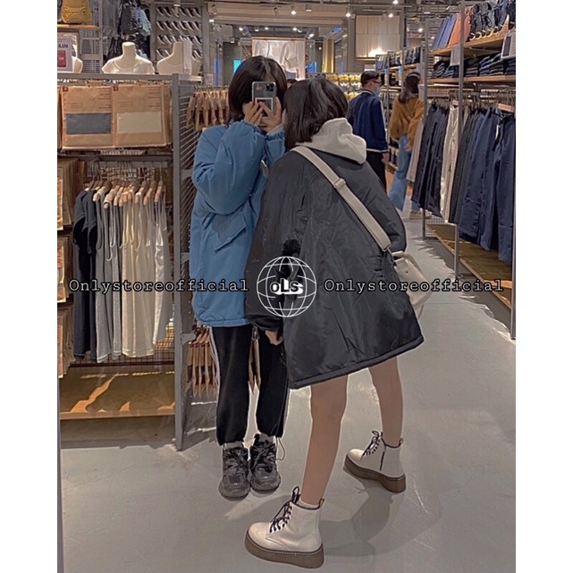 Áo phao phom siêu to 2 màu xanh cổ vịt và đen, nhận hàng có vấn đề liên hệ shop trước khi đánh giá ạ