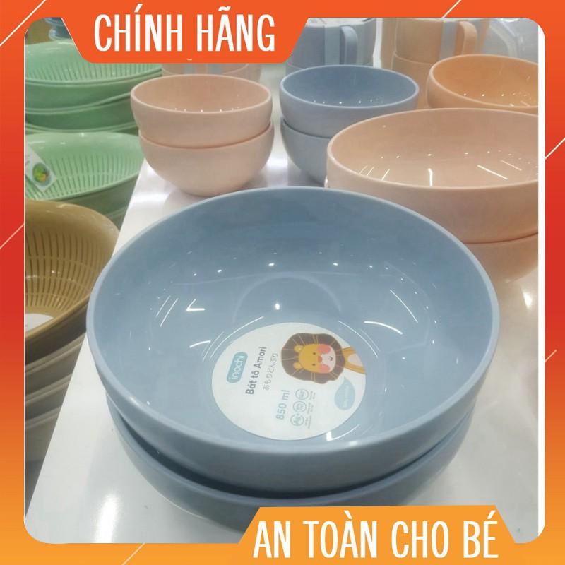 Bát ăn dặm cho bé ăn cơm size lớn nhựa chịu nhiệt inochi amori 415ml 850ml (1 chiếc)