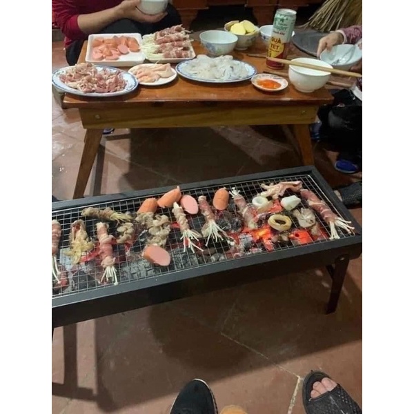 Bếp nướng than hoa BBQ ngoài trời cao cấp