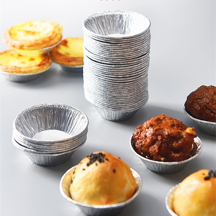 Combo 100 Khuôn giấy bạc Làm Bánh Tart Bằng Lá Nhôm Tiện Dụng Set 100 giấy bạc nhiều chức năng