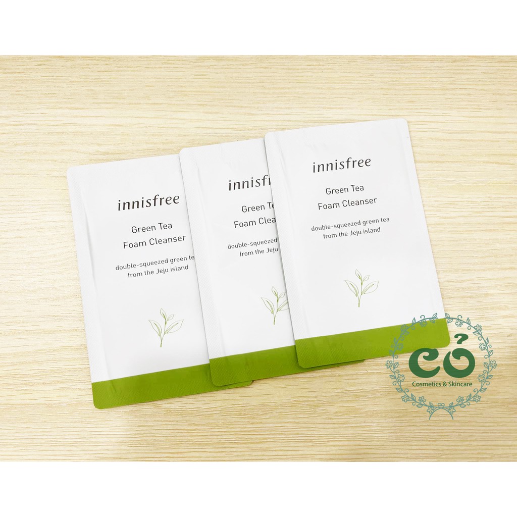 (SAMPLE 3ML) Sữa rửa mặt Green Tea Foam Cleanser
