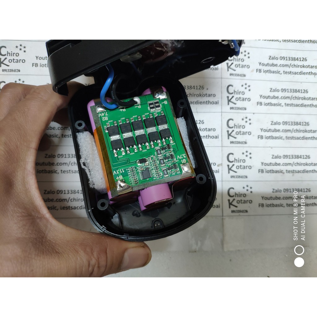 [Pin khoan] Bộ pin Black Decker 12V độ sang li-ion dùng pin SAMSUNG, LG, Sony