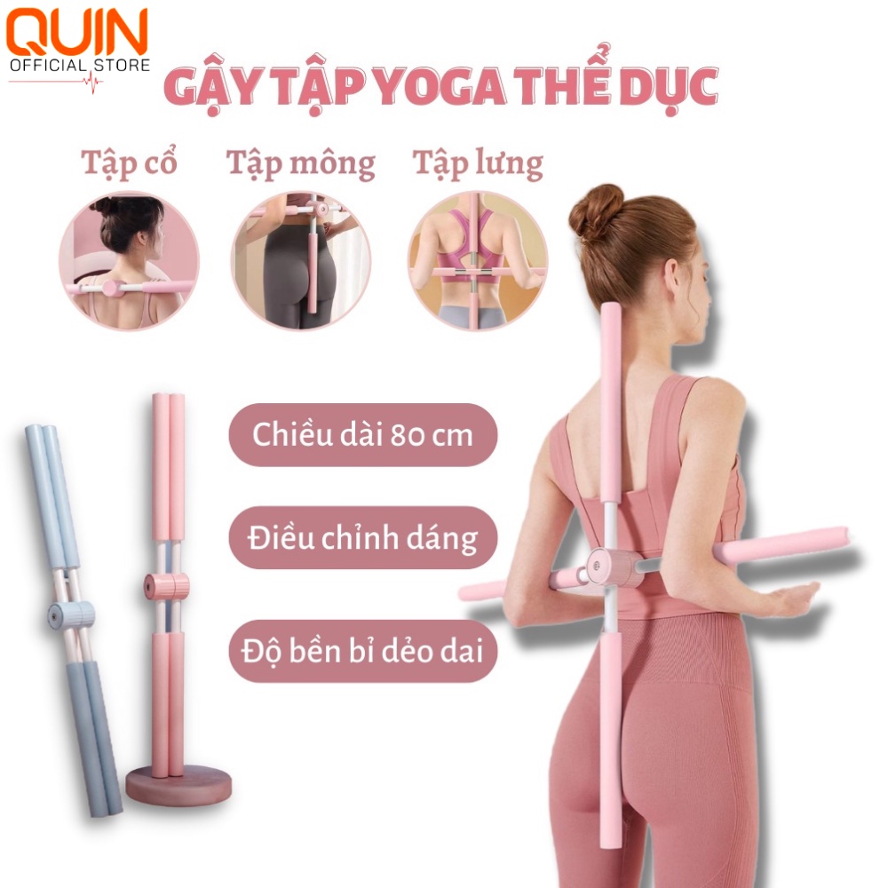 Gậy Tập YoGa Tập Lưng Chống Gù Giúp Thẳng Lưng