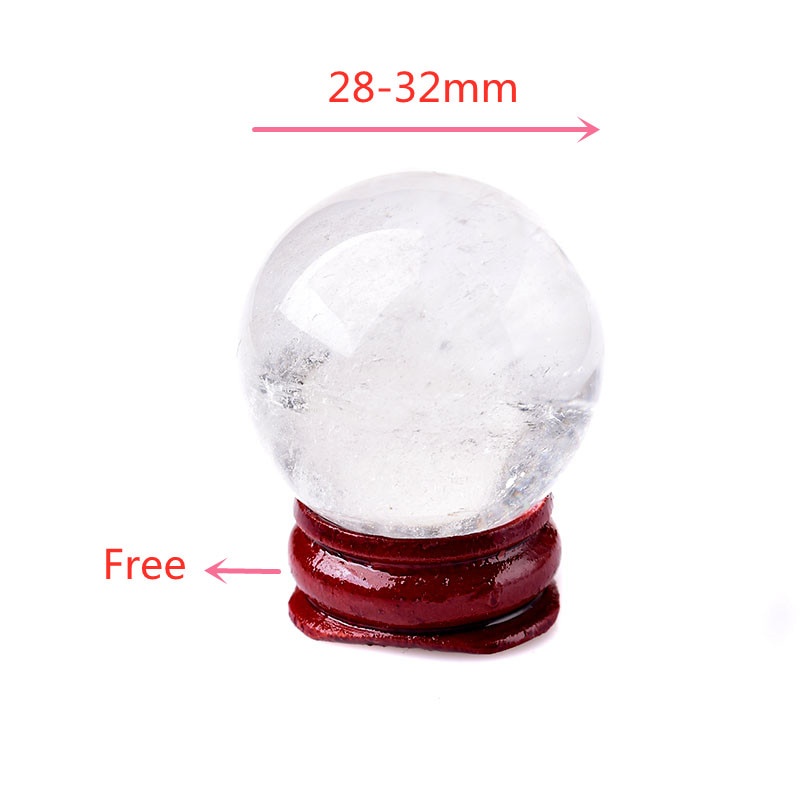 Đá Thạch Anh Pha Lê Tự Nhiên Trong Suốt 28-32mm Chất Lượng Cao Đứng