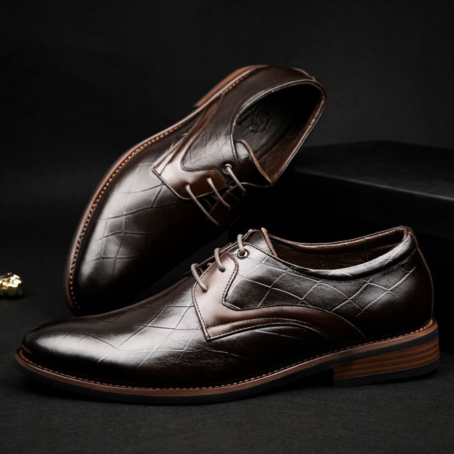 Giày da thật chính hãng Manzano phối màu độc đáo ấn tượng dành cho người sành giày M66600