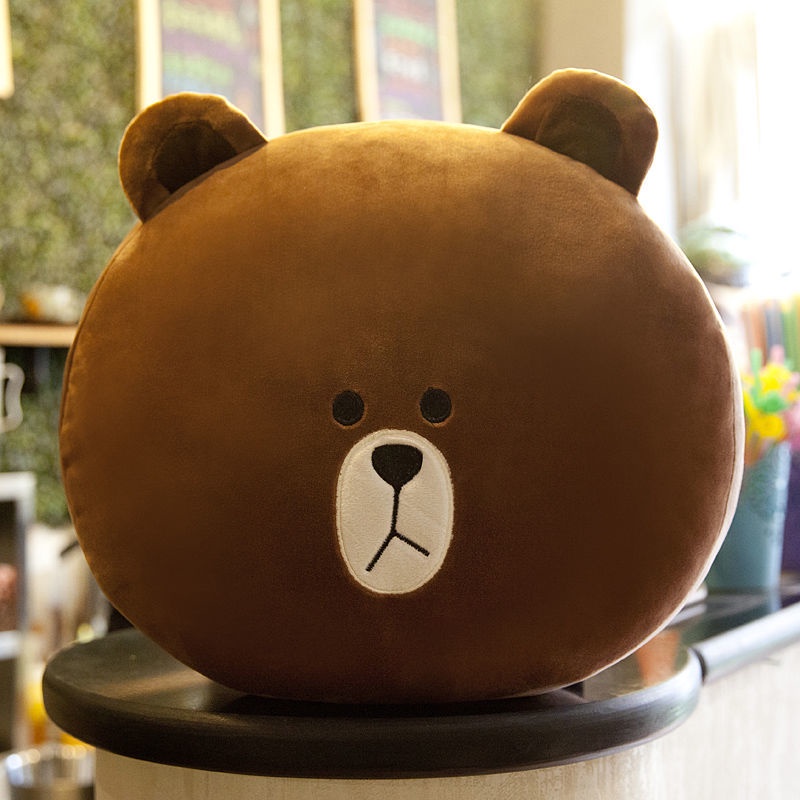 Gối tựa lưng kiểu hoạt hình dễ thương sử dụng tiện lợi cho ghế sofa/văn phòng/xe hơi