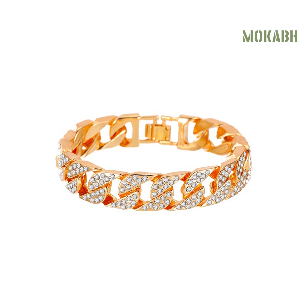 Vòng Tay Chuỗi Xích Đính Đá Thời Trang Cho Nữ