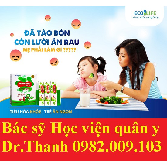 men sống hữu cơ Ecolife  cho bé ăn ngon,ngủ tốt,hết rối loạn tiêu hóa,tăng cân an toàn