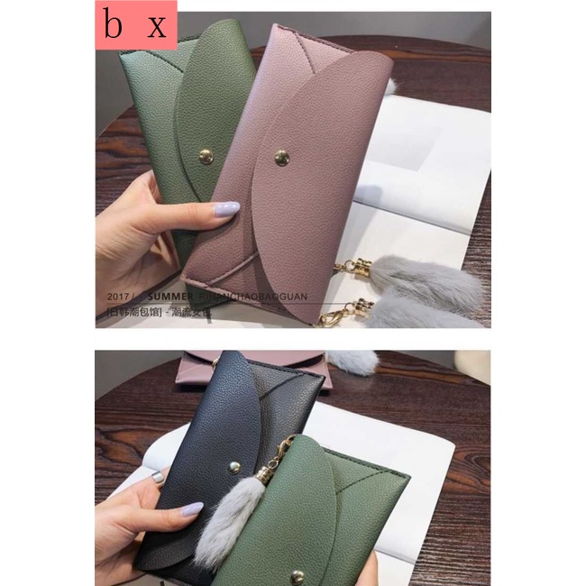 Ví Cầm Tay Dáng Dài Siêu Mỏng Họa Tiết Vỏ Quả Vải Phong Cách Nhật Hàn 2020 Cho Nữ