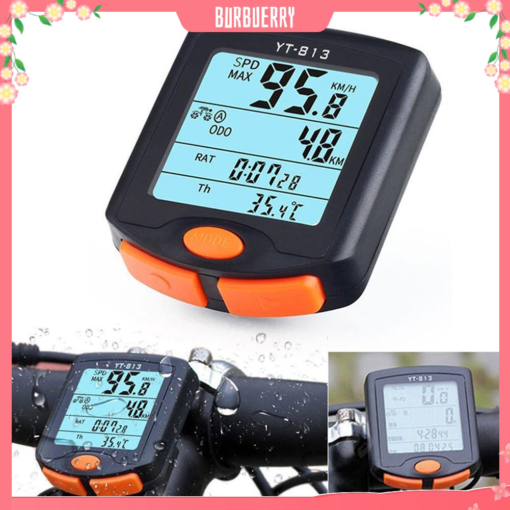 Đồng Hồ Đo Tốc Độ Màn Hình Lcd Gắn Xe Đạp