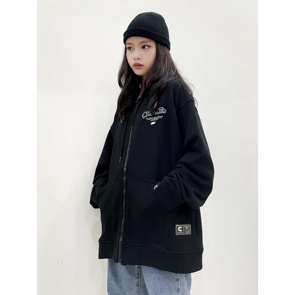 Hoodie Zip Up - Đen | BigBuy360 - bigbuy360.vn