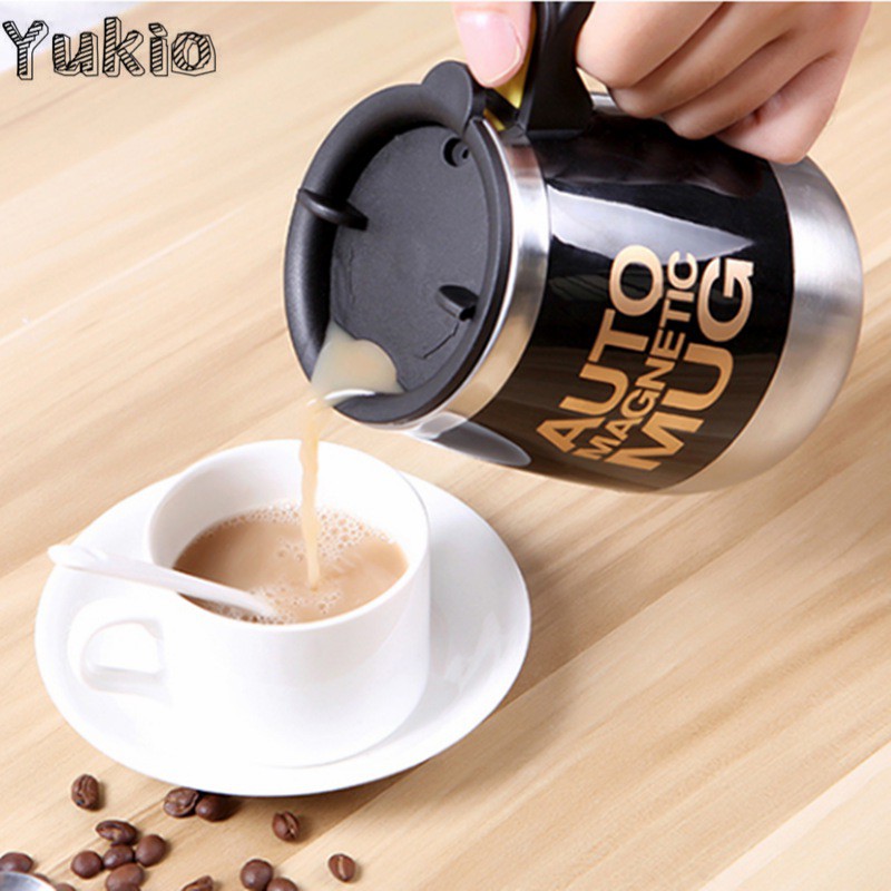 Ly uống nước 2 lớp giữ nhiệt tự khuấy cao cấp tiện dụng - Cốc tự động khuấy hòa tan mọi thứ đồ uống cần pha