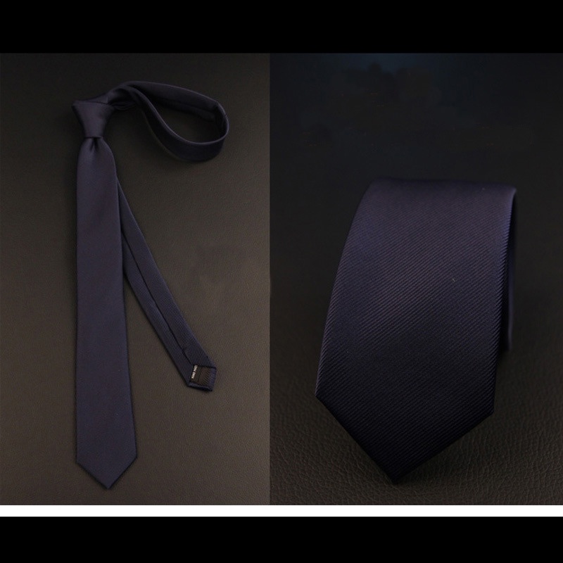 Cà Vạt Lụa Ôm Dáng Họa Tiết Kẻ Sọc / Chấm Bi 6CM Phong Cách Doanh Nhân Cho Chú Rể