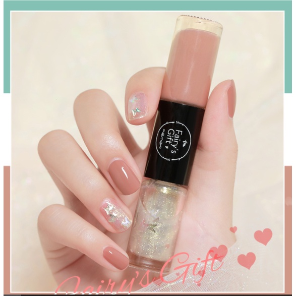 Sơn móng tay 2 đầu Fairy Gift không độc hại, nhanh khô mẫu mới 2022