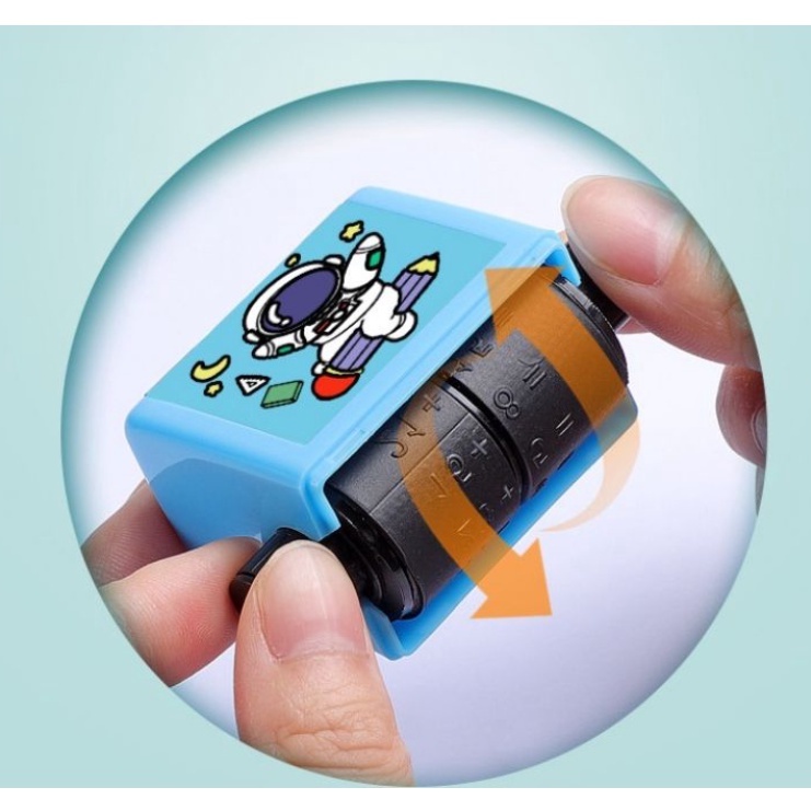 Máy in con lăn tạo phép tính cộng trừ , máy tạo phép tính đơn giản ra bài tập cho bé học toán ( tặng kèm mực )