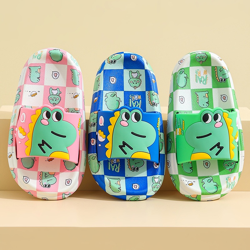 (TH14) Dép Cho Bé Họa Tiết Khủng Long Đáng Yêu