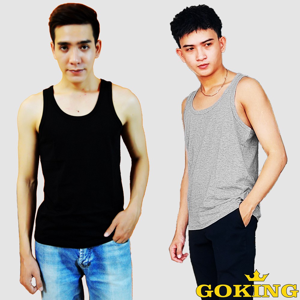 Combo 2 Áo lót nam thoát nhiệt Nhật Bản Goking, áo thun ba lỗ nam 100 cotton thoáng mát, kháng khuẩn, khử mùi