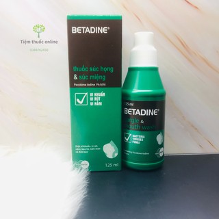 Nước súc họng - súc miệng betadine - 125ml
