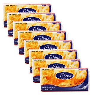 Combo 8 gói Khăn giấy lụa Elène 260 tờ 2 lớp
