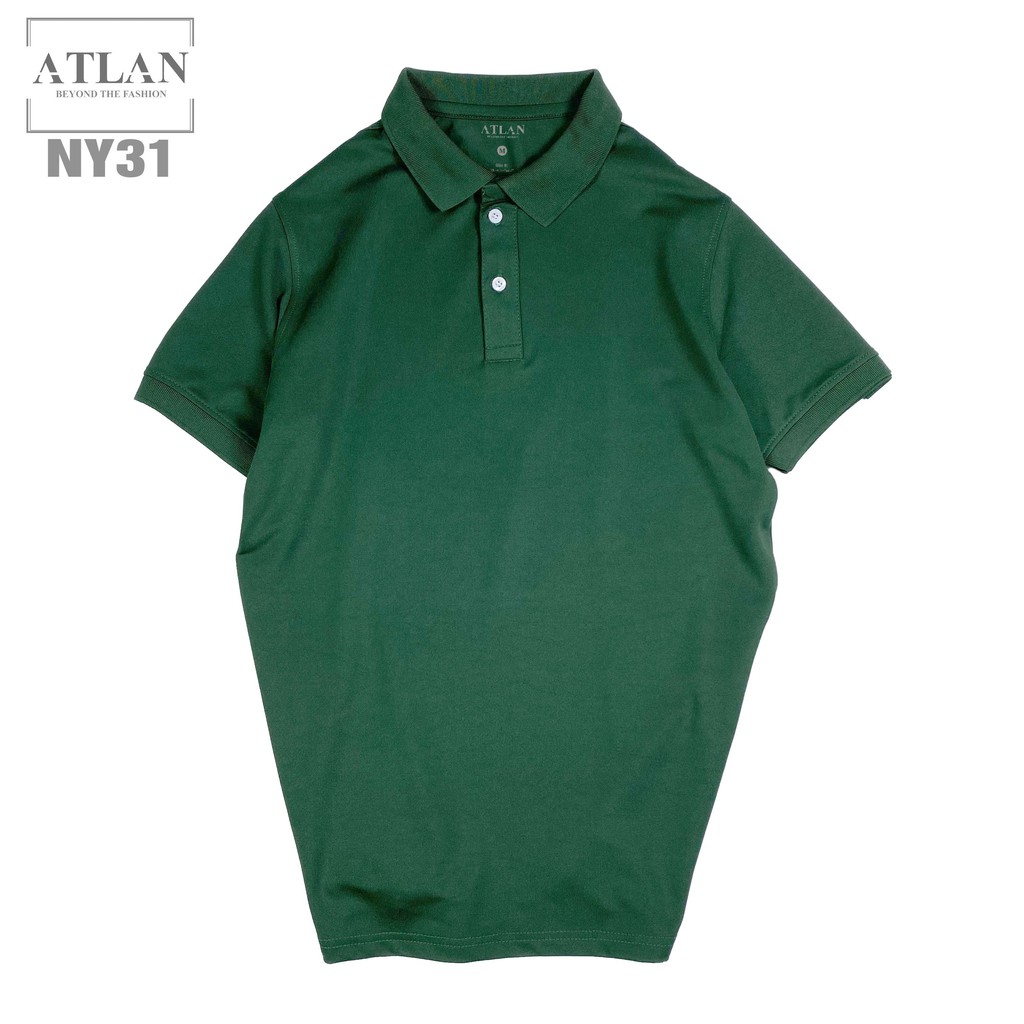 Áo Polo 💖 𝘍𝘳𝘦𝘦𝘴𝘩𝘪𝘱 💖 Áo Cổ Bẻ Nam Màu Xanh Rêu Đậm Chát Vải Cotton -  NY32